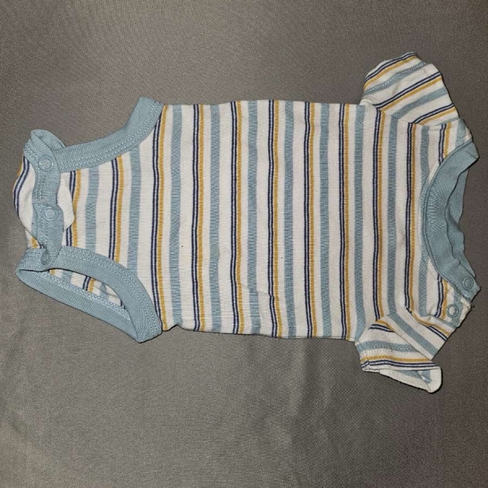 Carter's Blue and White Striped Baby Bodysuit